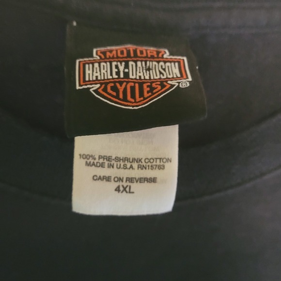 Harley Davidson Cape Fear Fayetteville NC Graphic T Shirt Mens 4XL Black - Picture 5 of 8